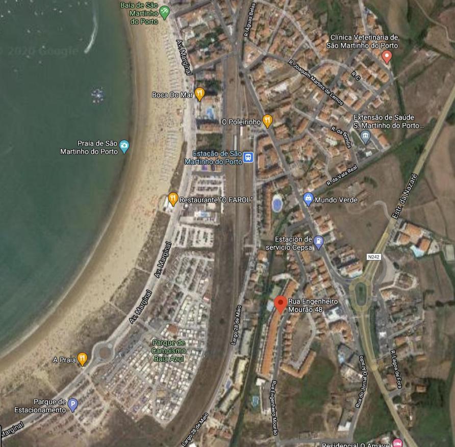 Appartement 6 Personnes Sao Martinho Do Porto Luaran gambar